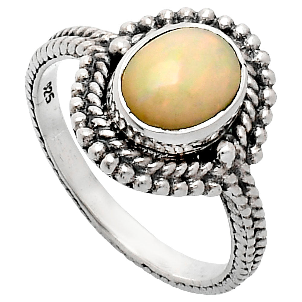 Premium Quality Ethiopian Opal Ring size-8 R-1729 25-ER10464
