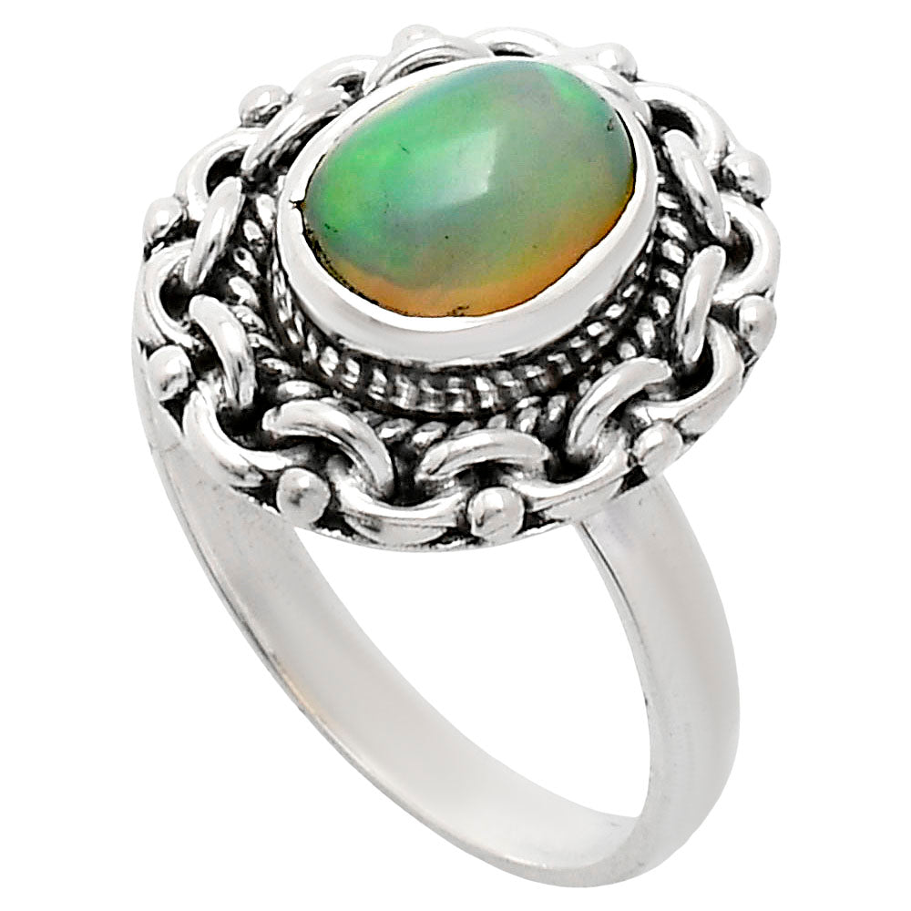 Premium Quality Ethiopian Opal Ring size-8 R-1667 25-ER10465