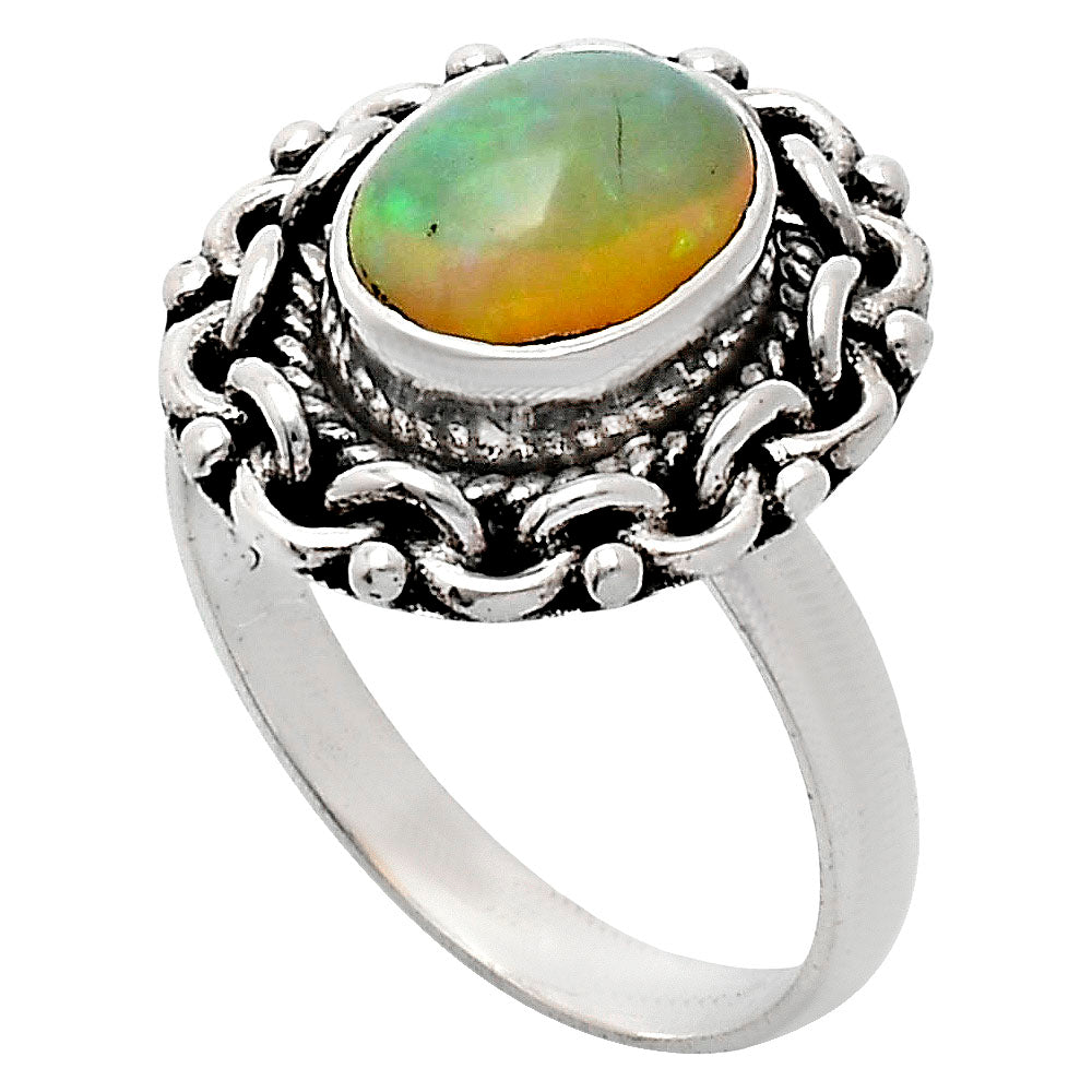 Premium Quality Ethiopian Opal Ring size-7 R-1667 25-ER10466