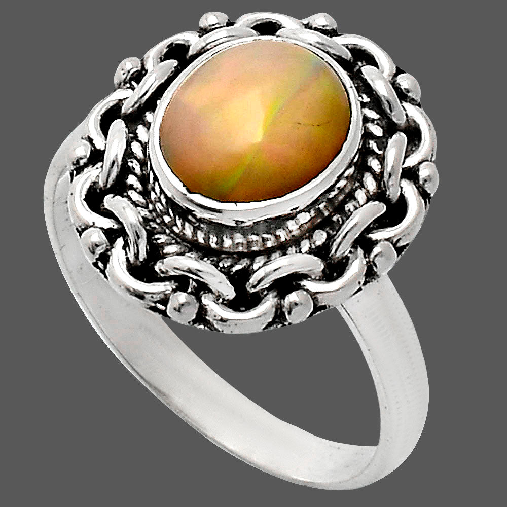 Premium Quality Ethiopian Opal Ring size-8 R-1667 25-ER10469