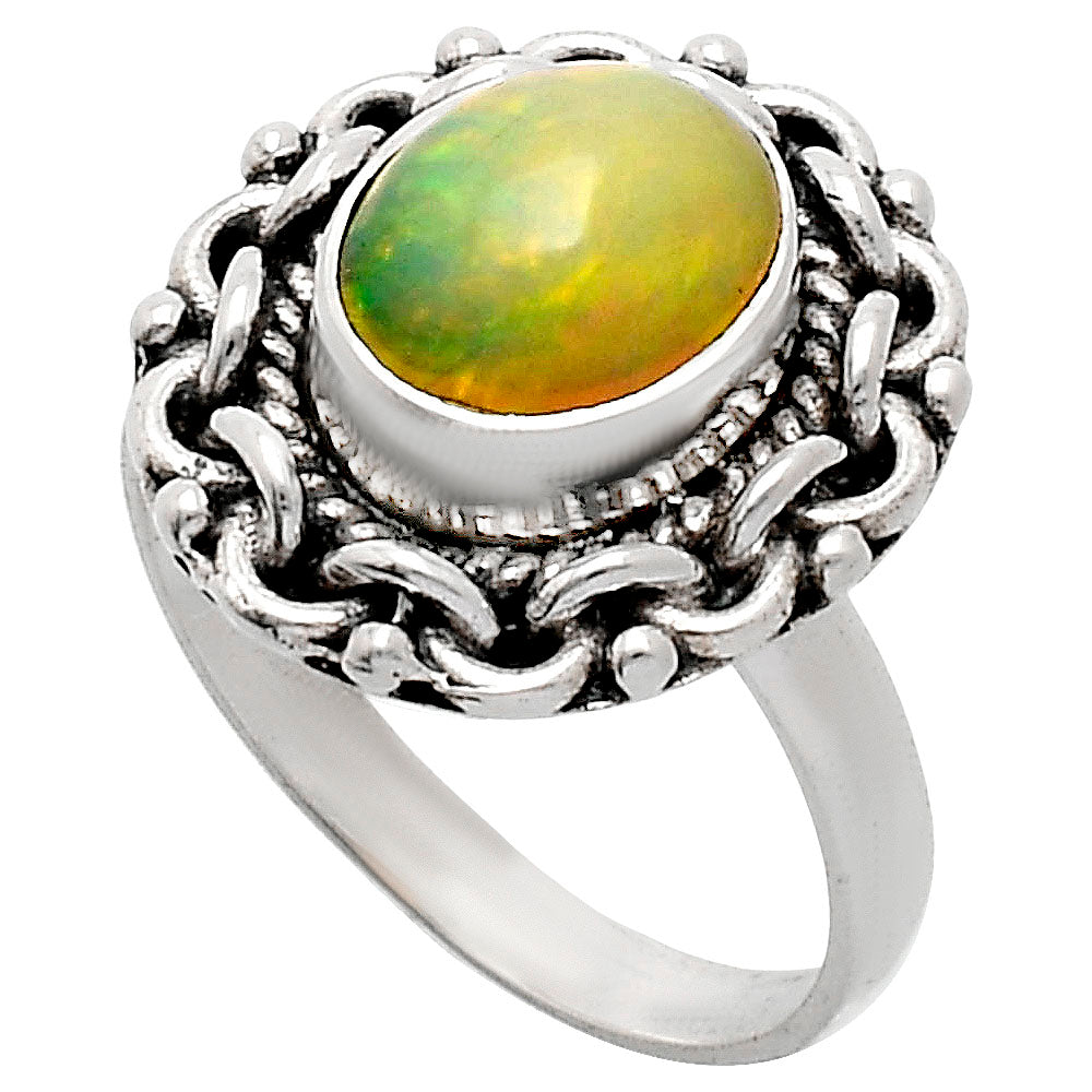 Premium Quality Ethiopian Opal Ring size-7 R-1667 25-ER10472