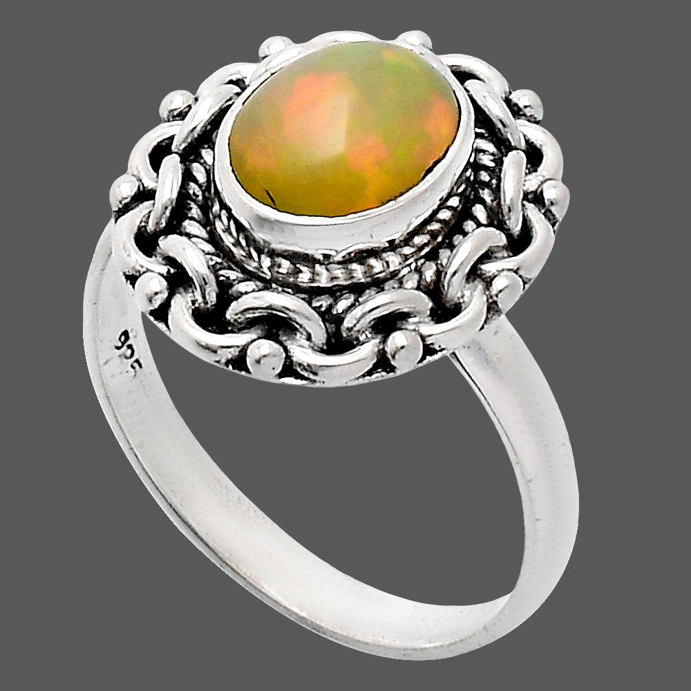 Premium Quality Ethiopian Opal Ring size-8 R-1667 25-ER10476