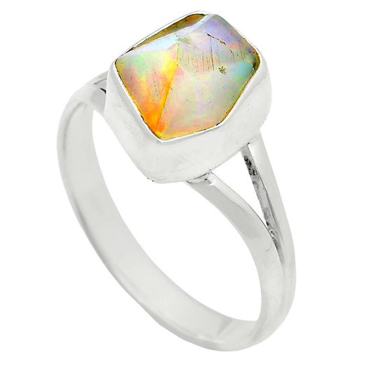 Premium Quality Ethiopian Opal Rough Ring size-8 R-1002 25-ER10515