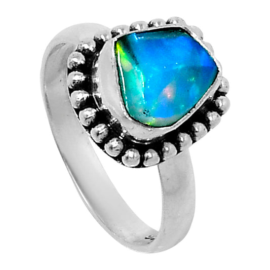 Premium Quality Ethiopian Opal Rough Ring size-7 R-1071 25-ER10627