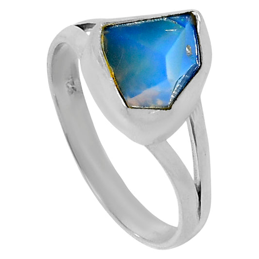 Premium Quality Ethiopian Opal Rough Ring size-8 R-1002 25-ER10734