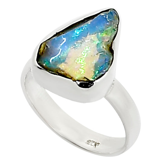 Ethiopian Opal Rough Ring size-5 R-1001 25-ER15978