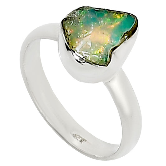 Ethiopian Opal Rough Ring size-7 R-1001 25-ER16001