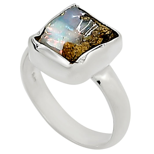 Ethiopian Opal Rough Ring size-6 R-1001 25-ER16150
