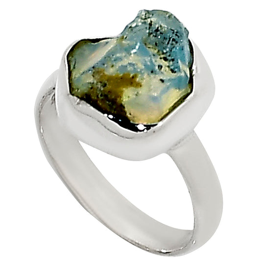 Ethiopian Opal Rough Ring size-6 R-1001 25-ER16168