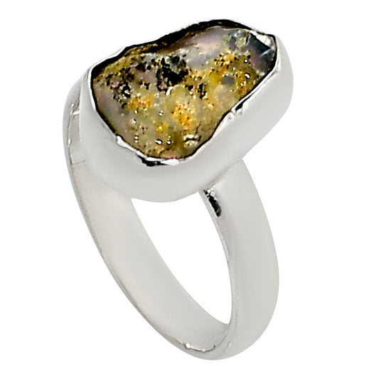 Ethiopian Opal Rough Ring size-7 R-1001 25-ER16197