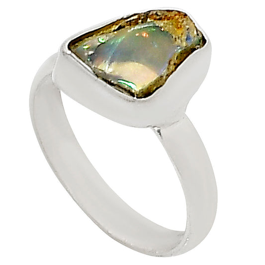 Ethiopian Opal Rough Ring size-7 R-1001 25-ER16199