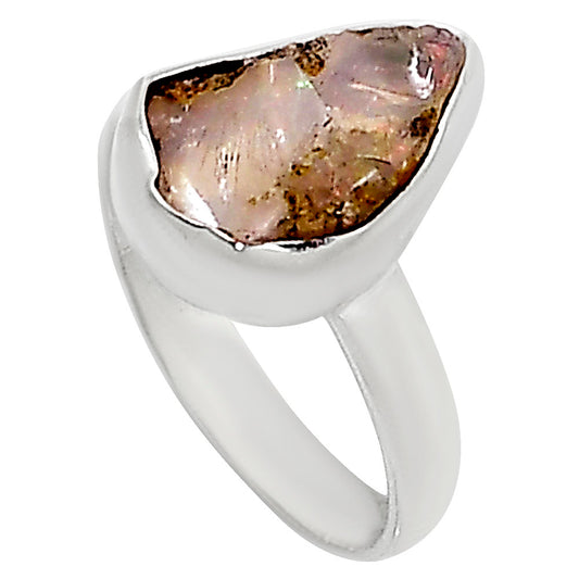 Ethiopian Opal Rough Ring size-7 R-1001 25-ER16202