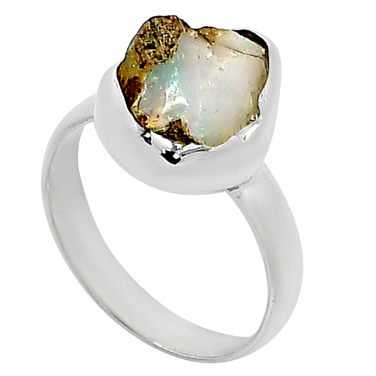 Ethiopian Opal Rough Ring size-7 R-1001 25-ER16208