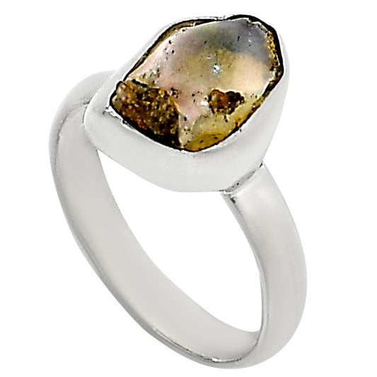 Ethiopian Opal Rough Ring size-7 R-1001 25-ER16209