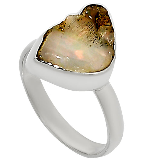 Ethiopian Opal Rough Ring size-8 R-1001 25-ER16213