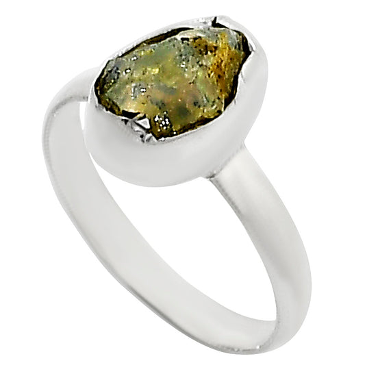 Ethiopian Opal Rough Ring size-8 R-1001 25-ER16233