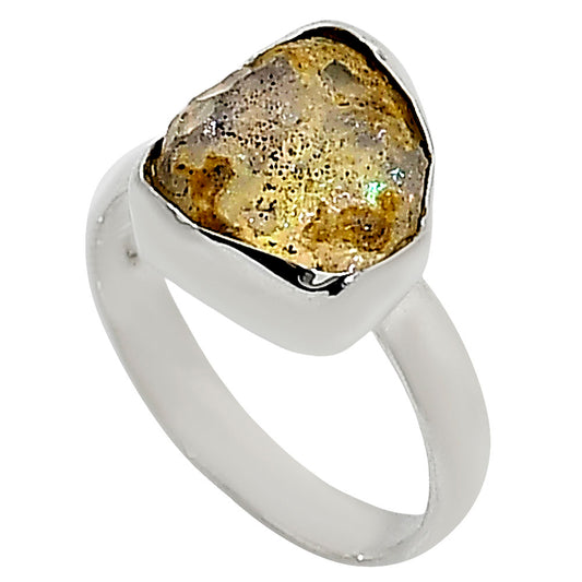 Ethiopian Opal Rough Ring size-8 R-1001 25-ER16234
