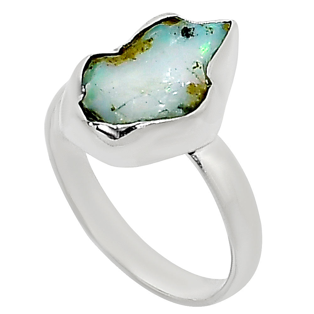 Ethiopian Opal Rough Ring size-9 R-1001 25-ER16251