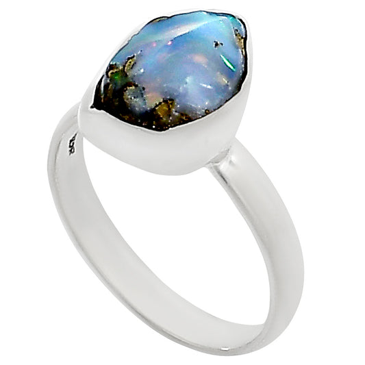 Ethiopian Opal Rough Ring size-9 R-1001 25-ER16252