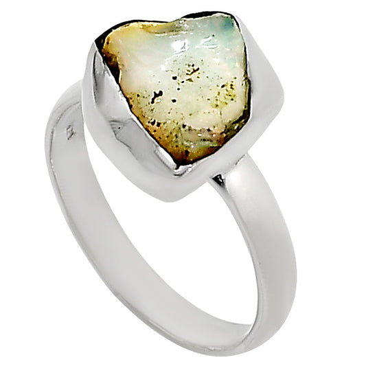 Ethiopian Opal Rough Ring size-9 R-1001 25-ER16255