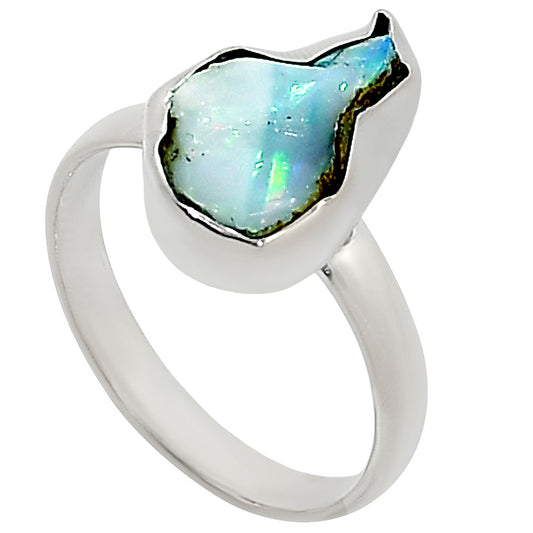 Ethiopian Opal Rough Ring size-9 R-1001 25-ER16258