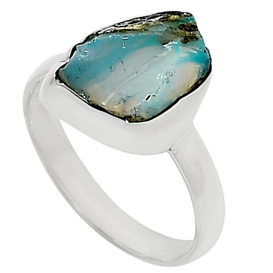 Ethiopian Opal Rough Ring size-9 R-1001 25-ER16264