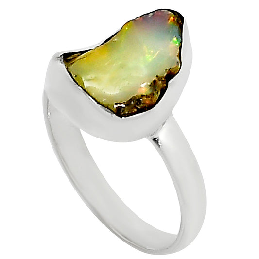 Ethiopian Opal Rough Ring size-9 R-1001 25-ER16279