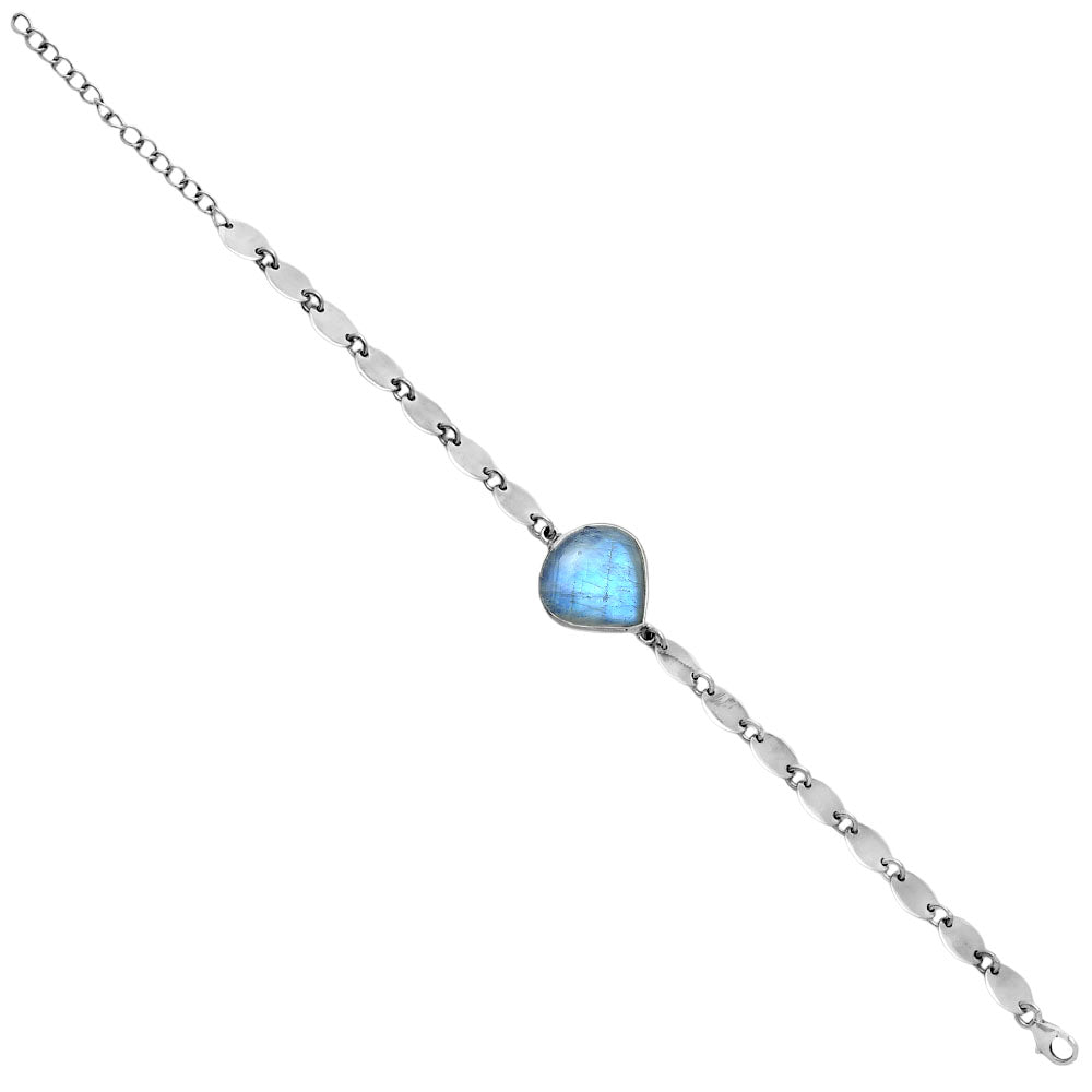 Premium Rainbow Moonstone - India Bracelet B-1044 26-EB10154