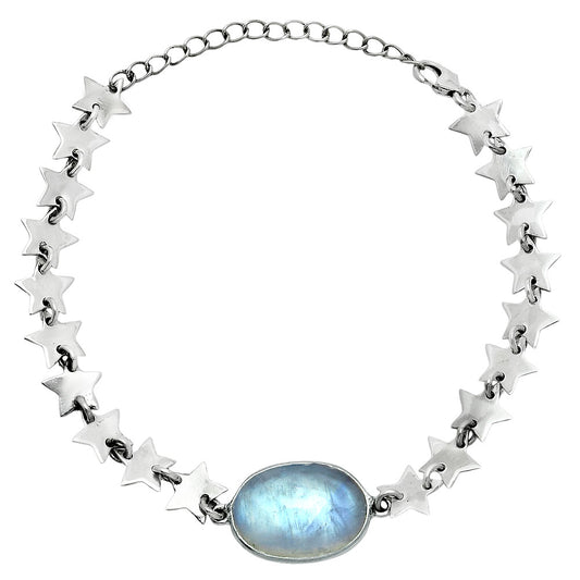 Premium Star - Rainbow Moonstone - India Bracelet B-1044 26-EB10158