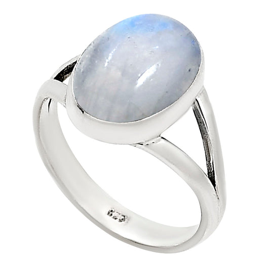 Rainbow Moonstone Ring size-8 R-1002 26-ER15327