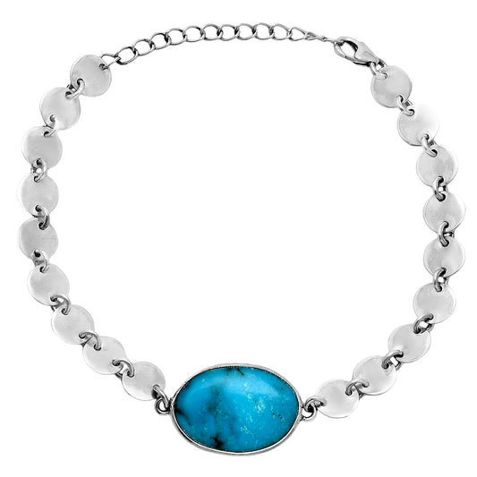 Premium Turquoise Morenci Mine Bracelet B-1044 27-EB10181