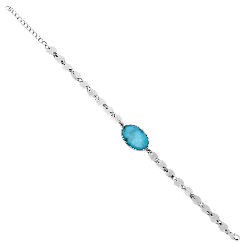 Premium Turquoise Morenci Mine Bracelet B-1044 27-EB10181