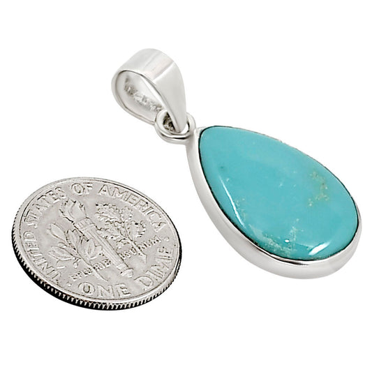 Natural Rare Turquoise Nevada Aztec Mt Pendant P-1002 27-EP10869