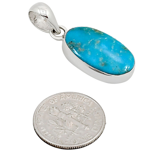 Natural Rare Turquoise Nevada Aztec Mt Pendant P-1001 27-EP11118