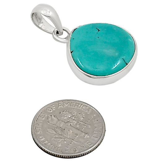Natural Rare Turquoise Nevada Aztec Mt Pendant P-1001 27-EP11128