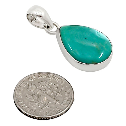 Natural Rare Turquoise Nevada Aztec Mt Pendant P-1001 27-EP11157