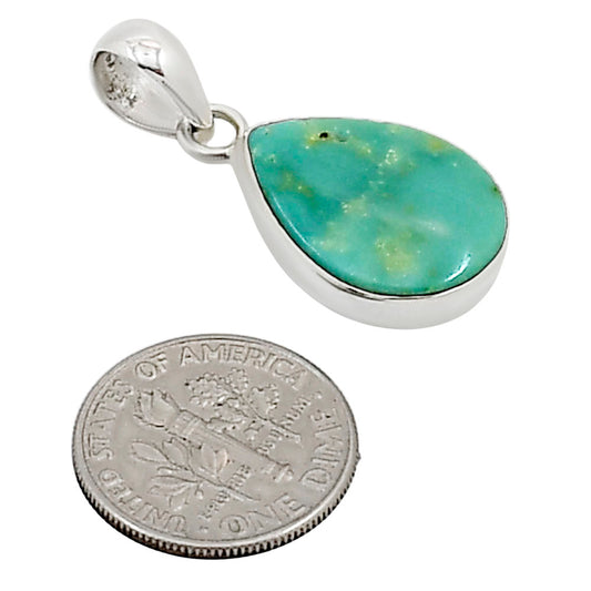 Natural Rare Turquoise Nevada Aztec Mt Pendant P-1001 27-EP11166