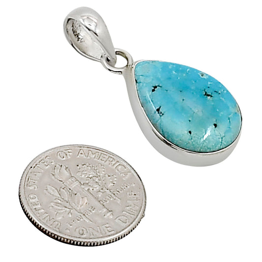 Natural Rare Turquoise Nevada Aztec Mt Pendant P-1001 27-EP11168