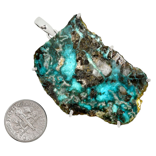 Natural Rare Turquoise Nevada Aztec Mt Pendant P-1013 27-EP11172
