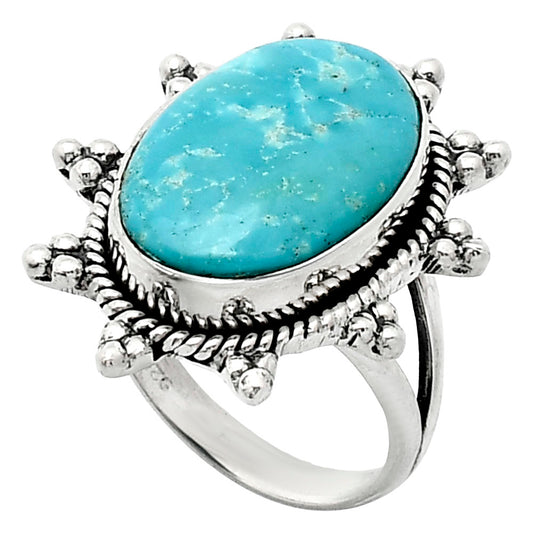 Premium Quality Turquoise Nevada Aztec Mt Ring size-7 R-1234 27-ER11030