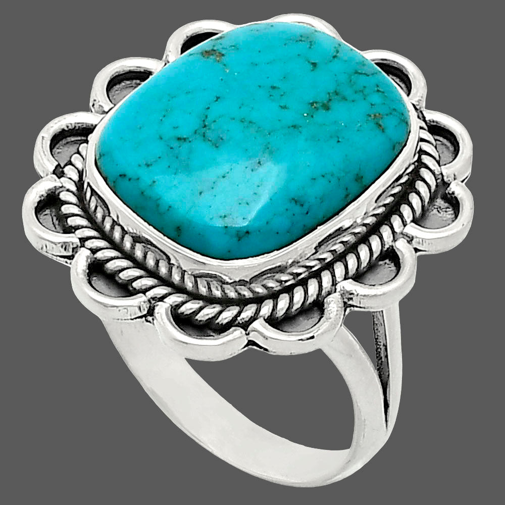 Premium Quality Turquoise Nevada Aztec Mt Ring size-10 R-1221 27-ER11040