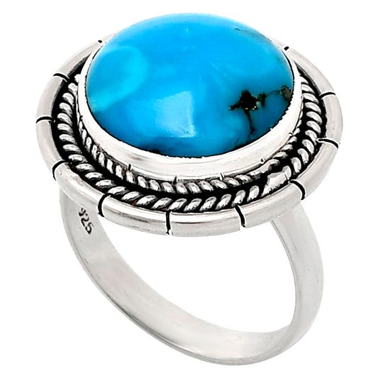 Premium Quality Turquoise Morenci Mine Ring size-7 R-1728 27-ER11049