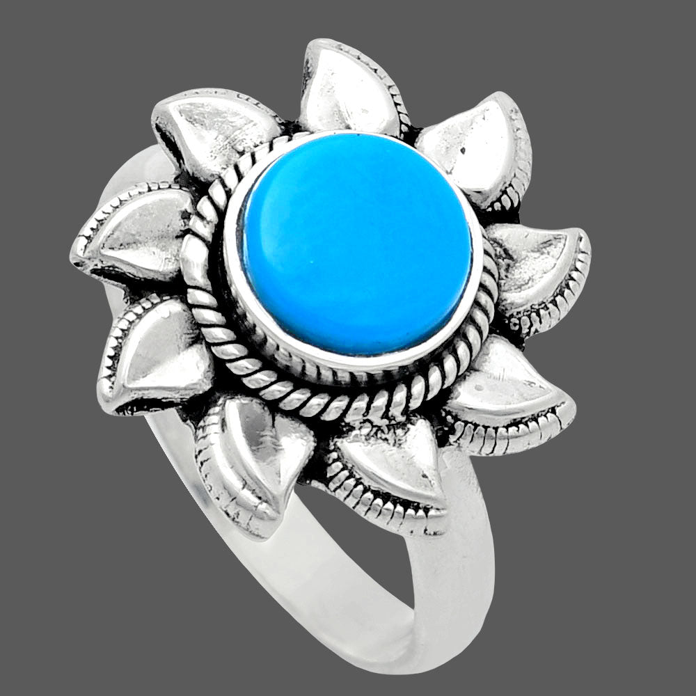 Premium Quality Sun - Sleeping Beauty Turquoise Ring size-7 R-1617 27-ER11074