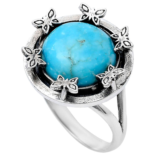 Premium Quality Turquoise Nevada Aztec Mt Ring size-8 R-1716 27-ER11109