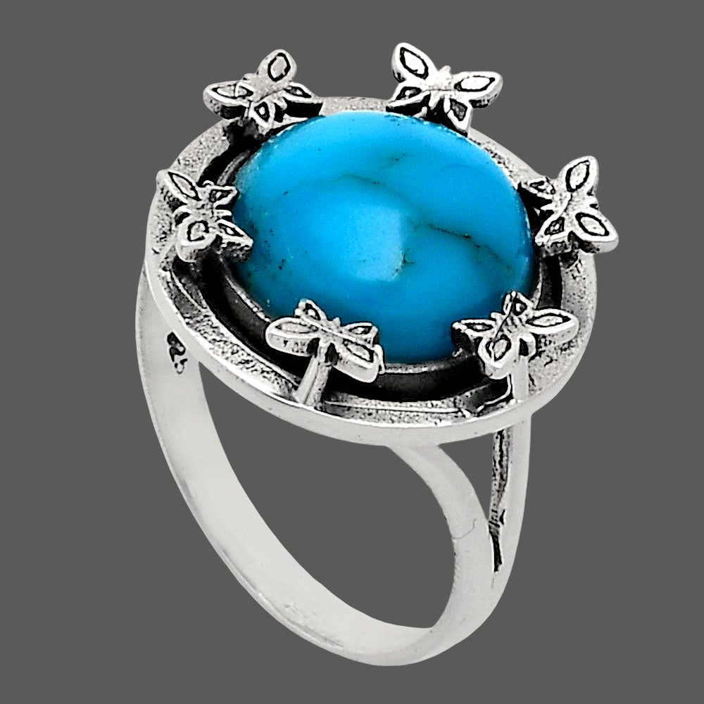 Premium Quality Turquoise Morenci Mine Ring size-8 R-1716 27-ER11112