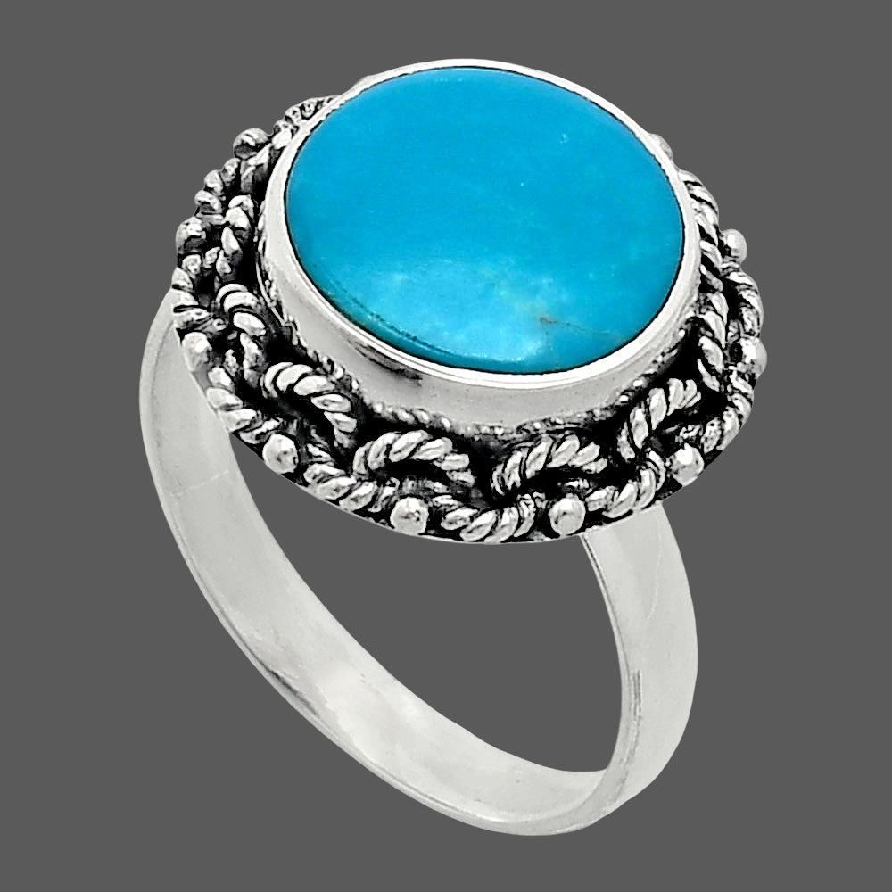 Premium Quality Sleeping Beauty Turquoise Ring size-8.5 R-1266 27-ER11121