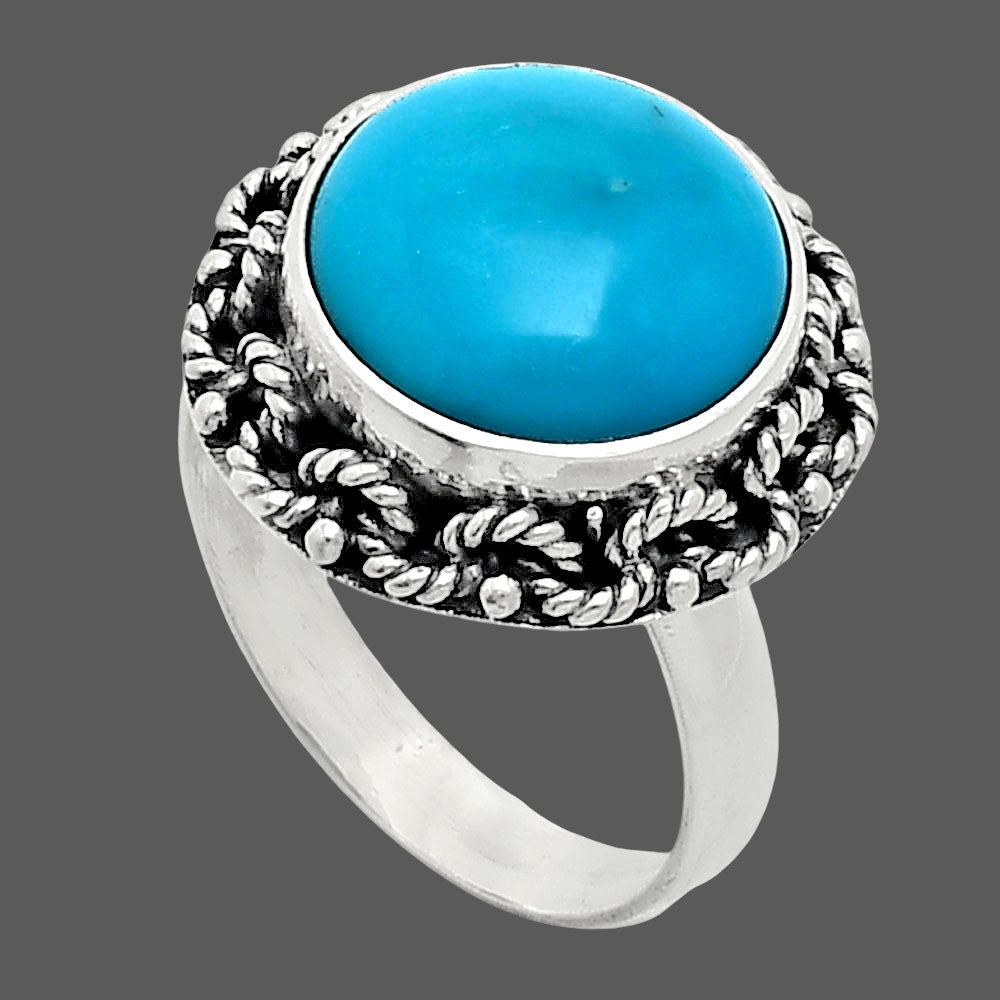 Premium Quality Sleeping Beauty Turquoise Ring size-7 R-1266 27-ER11122