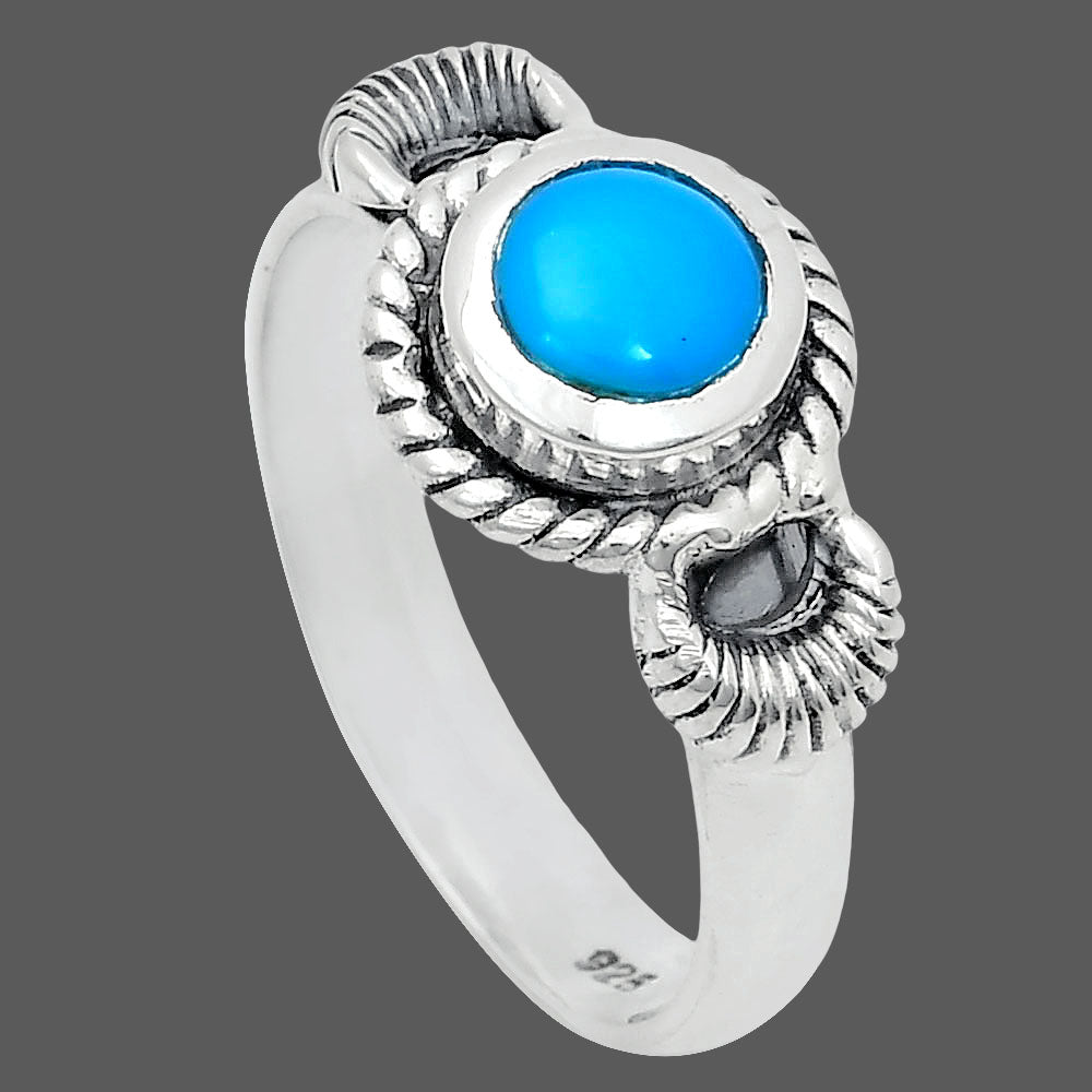 Premium Quality Sleeping Beauty Turquoise - USA Ring size-6 R-1733 27-ER11135