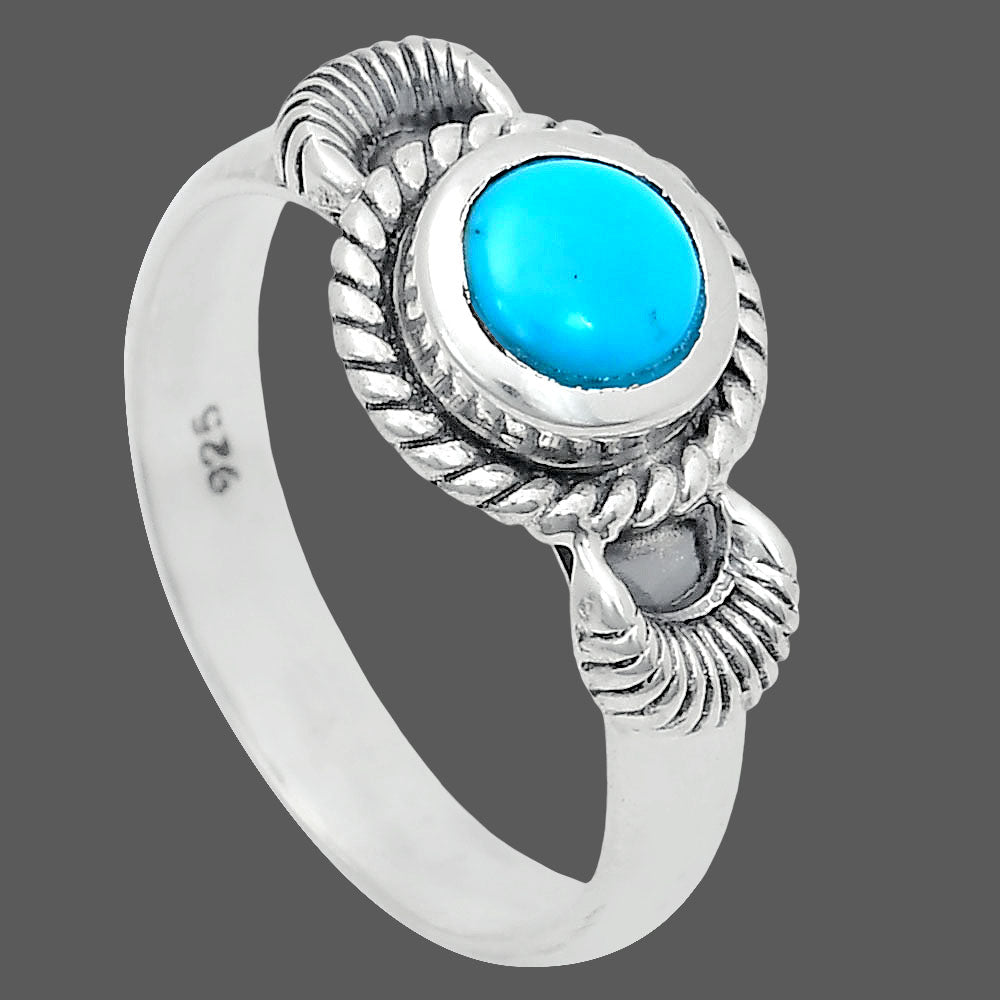 Premium Quality Sleeping Beauty Turquoise - USA Ring size-6 R-1733 27-ER11136