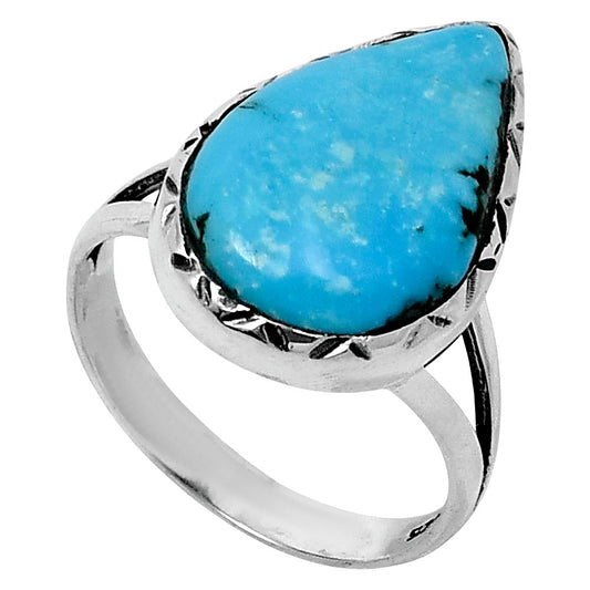 Premium Natural Turquoise Nevada Aztec Mt Ring size-8 R-1074 27-ER11202